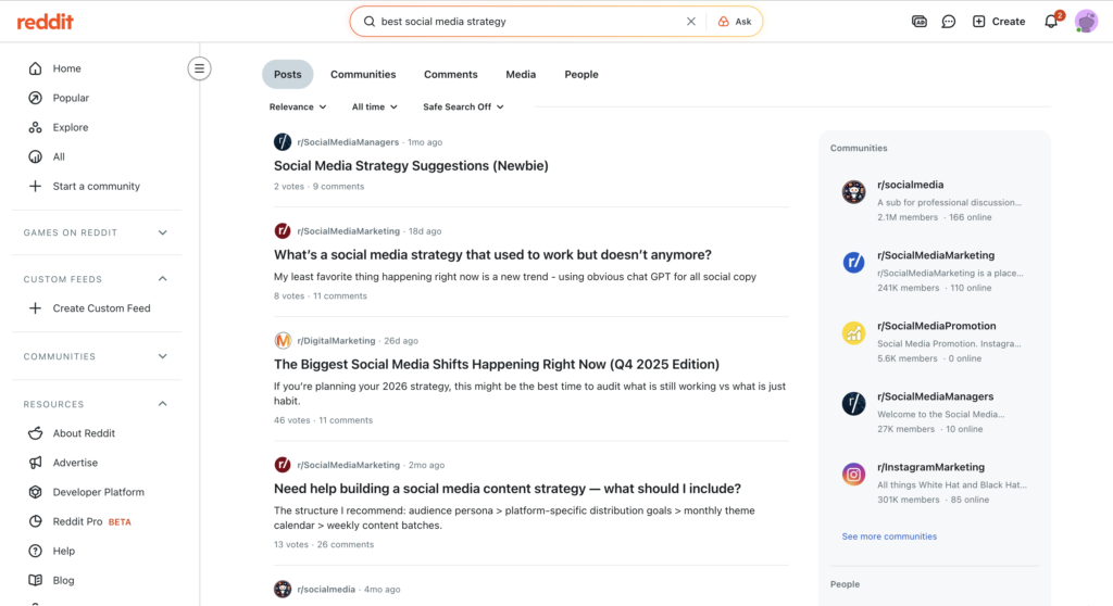 Reddit marketing strategy